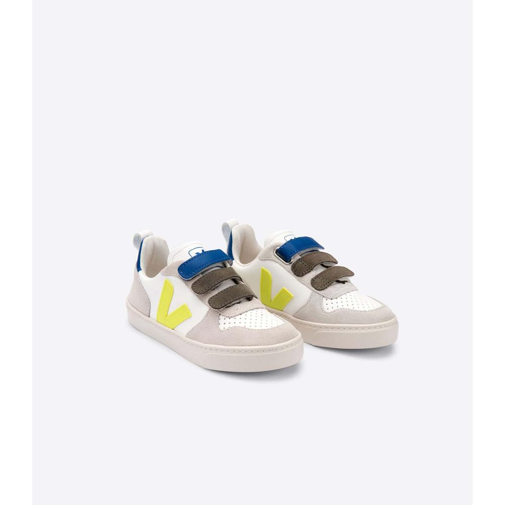 Veja V-10 X BONTON Sneakers Kinderen White/Blue | NL 843WNB